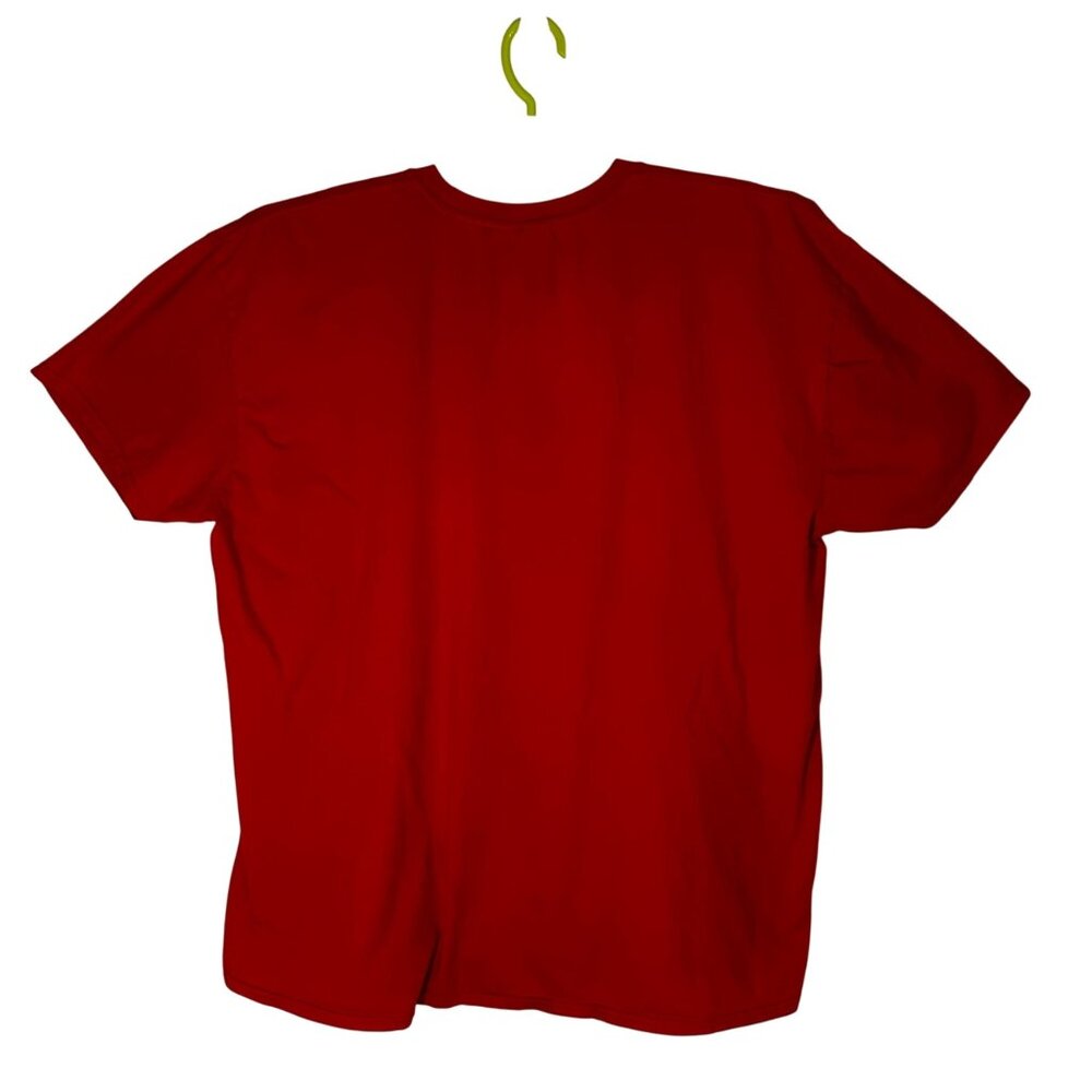 Grandpa Elf Christmas T-Shirt Red Gildan Softstyle Ring Spun Cotton 3XL - Picture 2 of 8